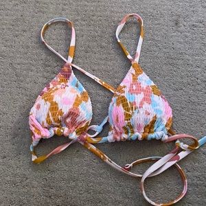 Floral Bikini top size medium